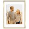 Americanflat Floating Aluminum Picture Frame - Sleek Aluminum Photo Frame for Wall Display - Black Metal Molded Frame - Shatter Resistant Glass - Hanging Hardware